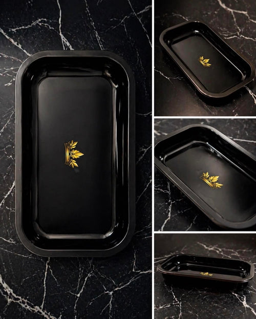 Brunswick Reserve Rolling Tray – Premium Metal Rolling Tray (Matte Black)